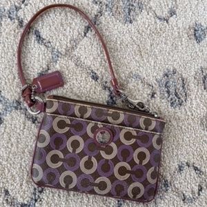 Coach Leather Wristlet